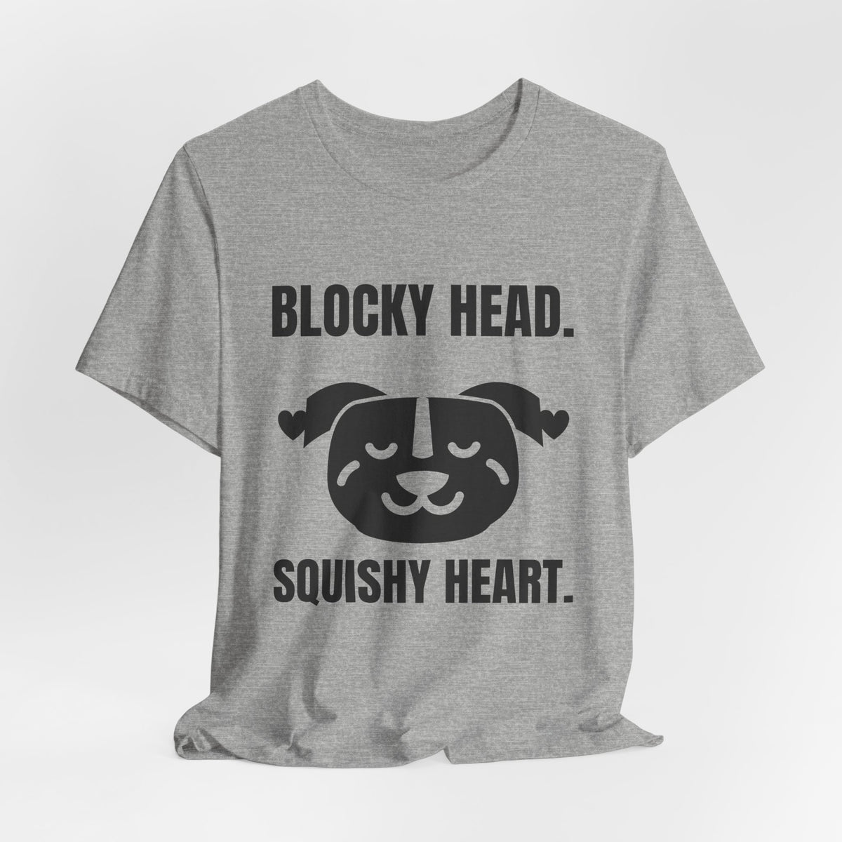 Blocky Head. Squishy Heart Tee (Light)