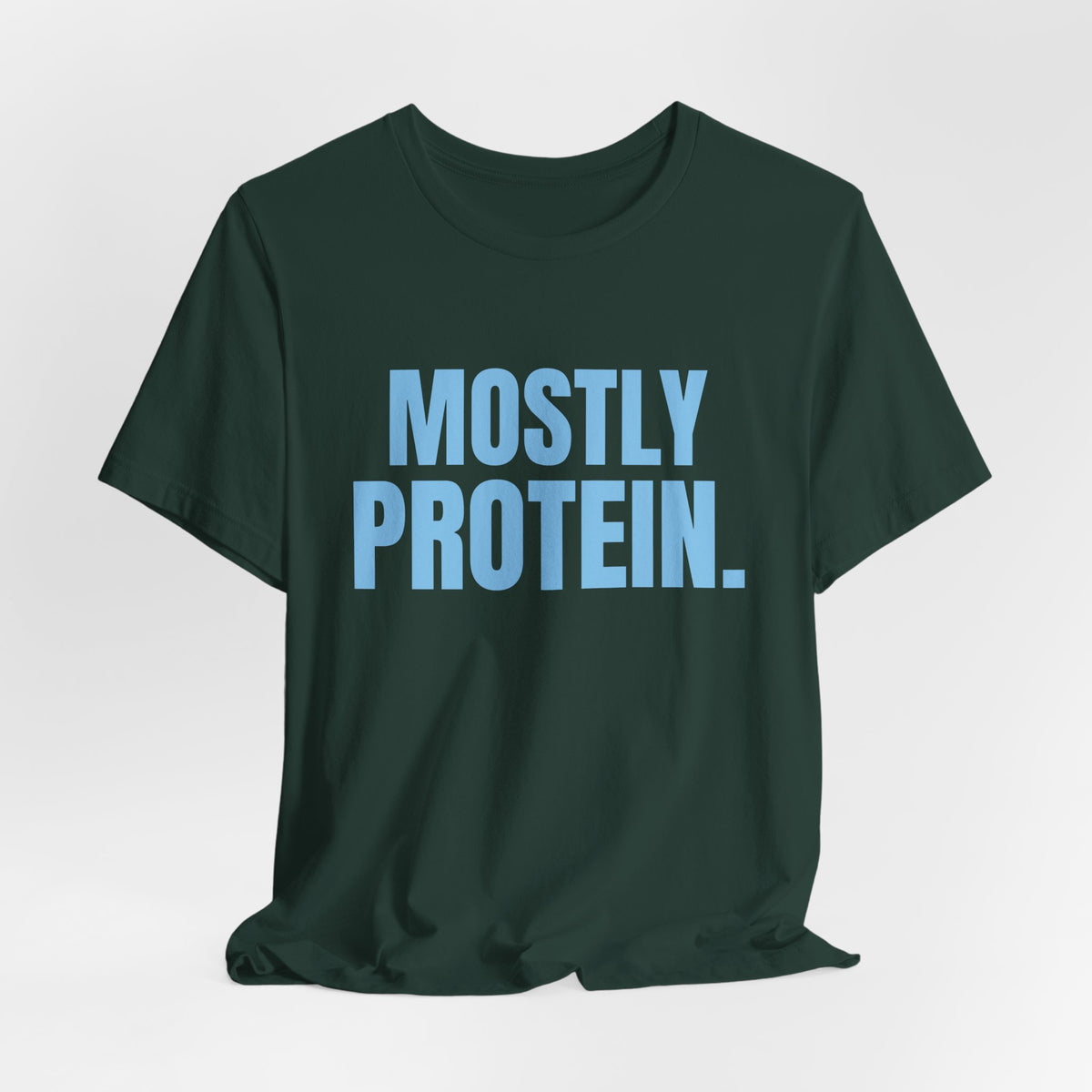 Mostly Protein Tee (Sky Blue Ink)