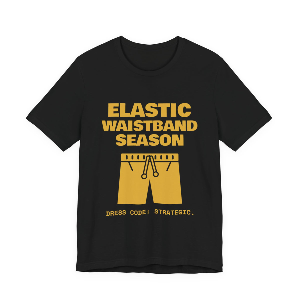 Elastic Waistband Season Tee (Gold)