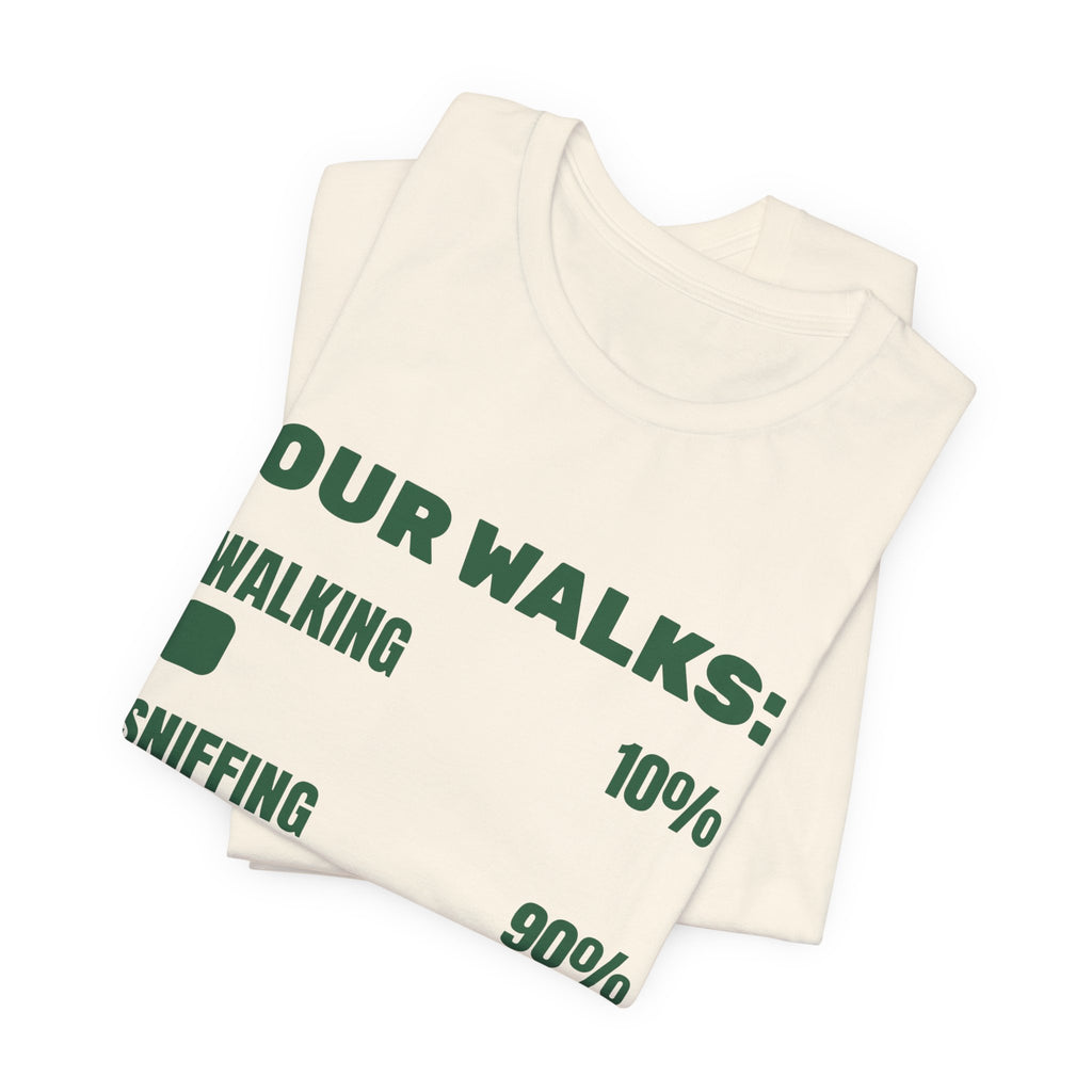 Our Walks: Sniffing 90% Tee (Forest Green Ink)