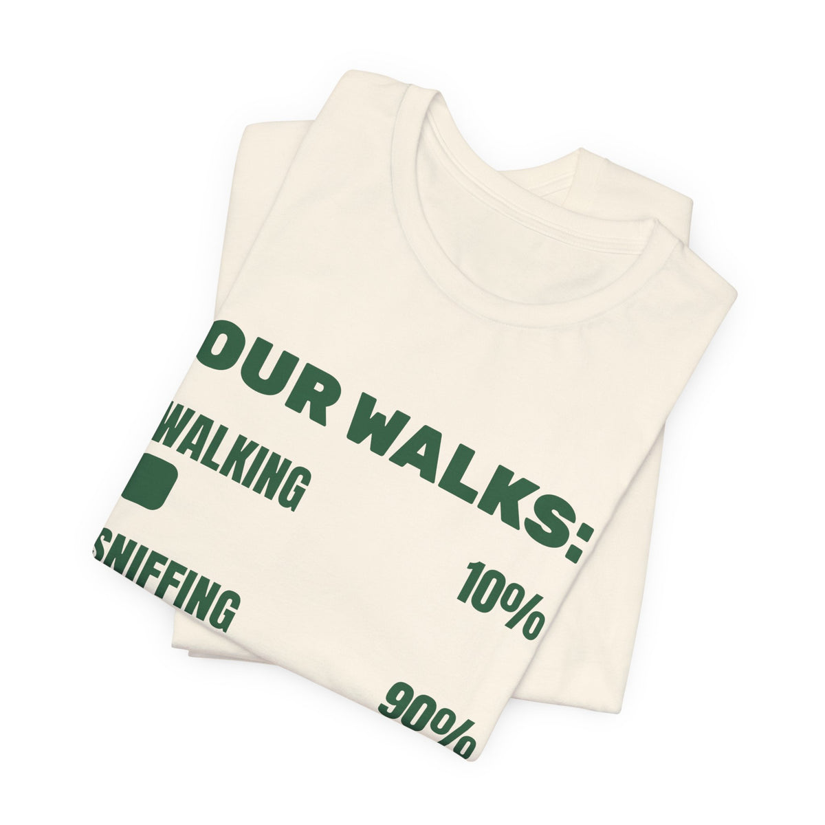 Our Walks: Sniffing 90% Tee (Forest Green Ink)