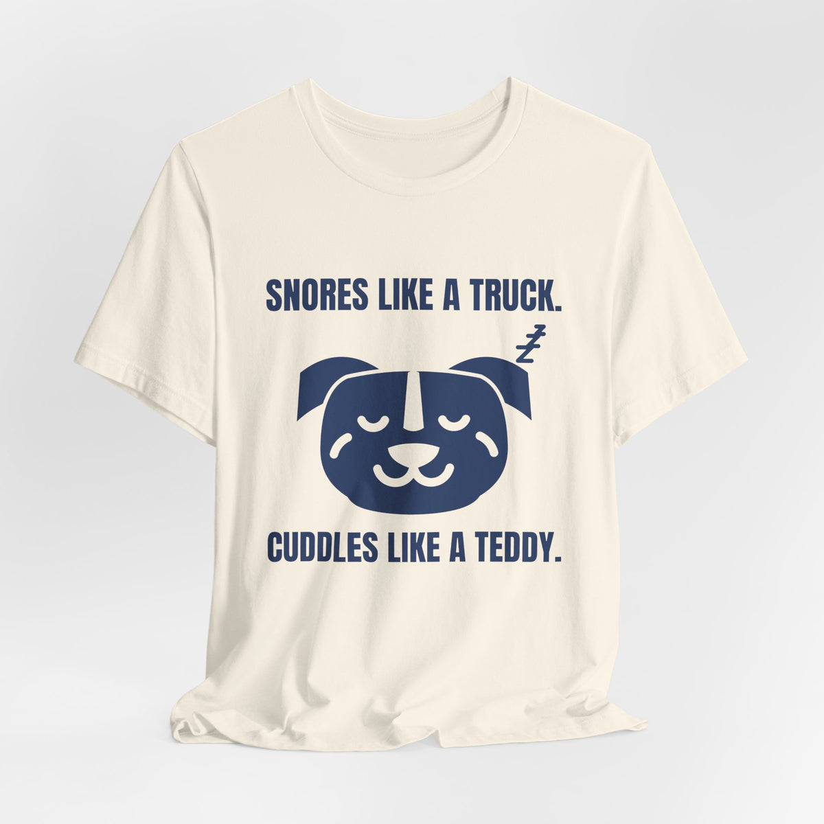 Snores Like a Truck Tee (Navy Blue Ink)