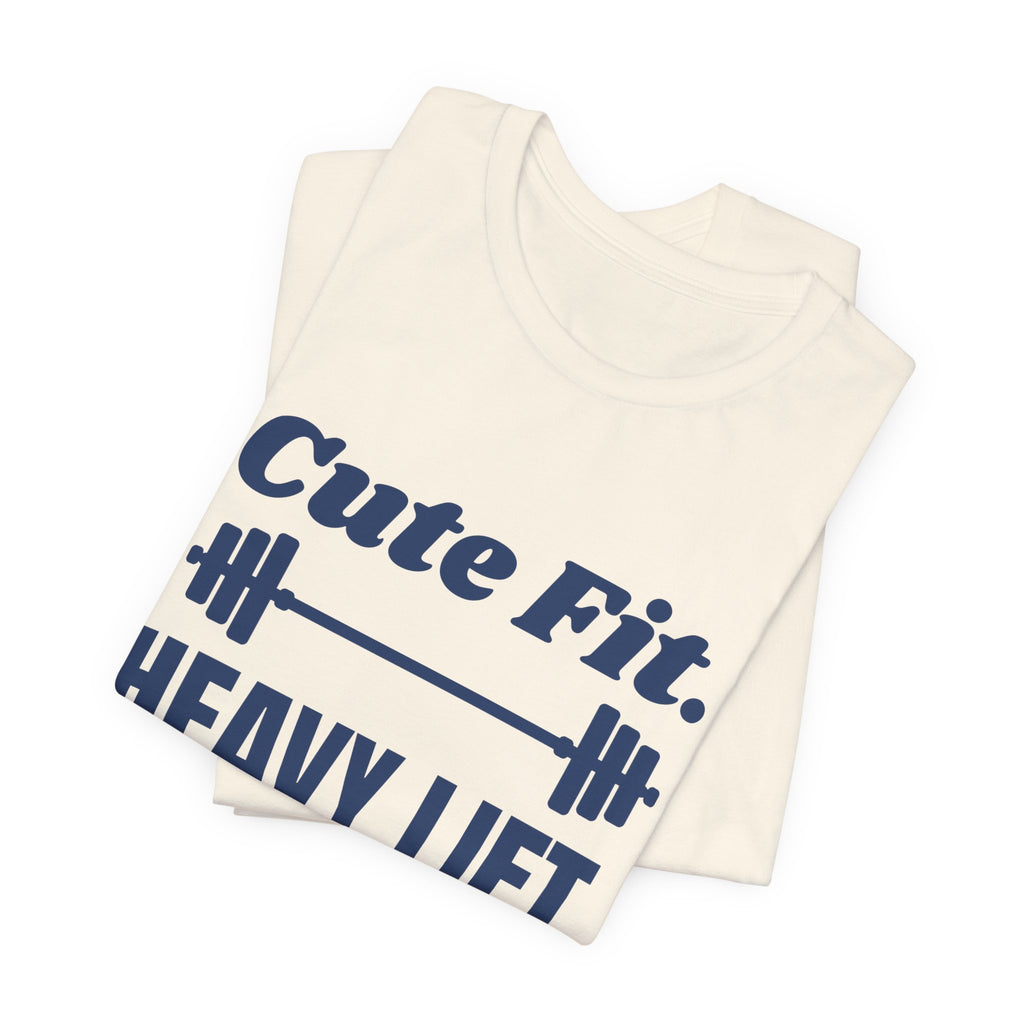 Cute Fit. Heavy Lift Tee (Navy Blue Ink)