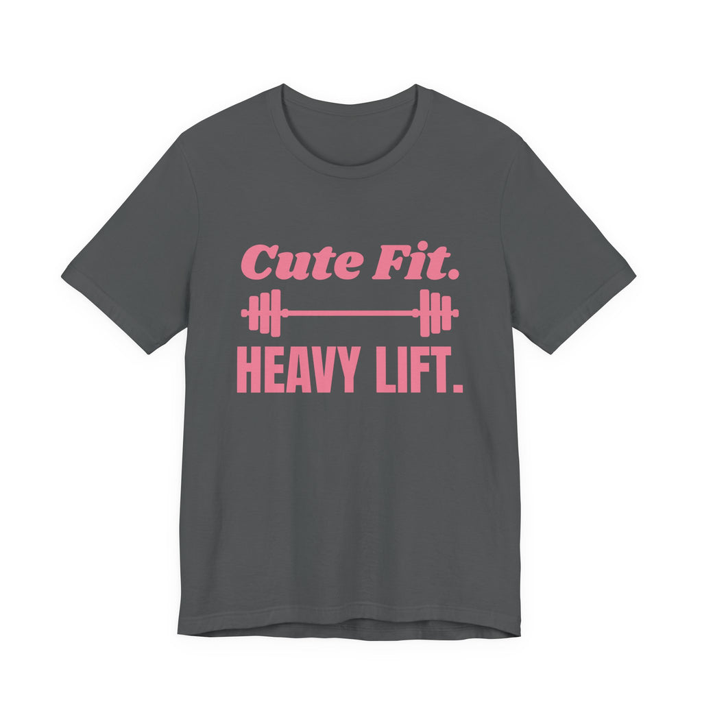 Cute Fit. Heavy Lift Tee (Rose Pink)