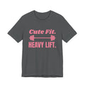 Cute Fit. Heavy Lift Tee (Rose Pink)