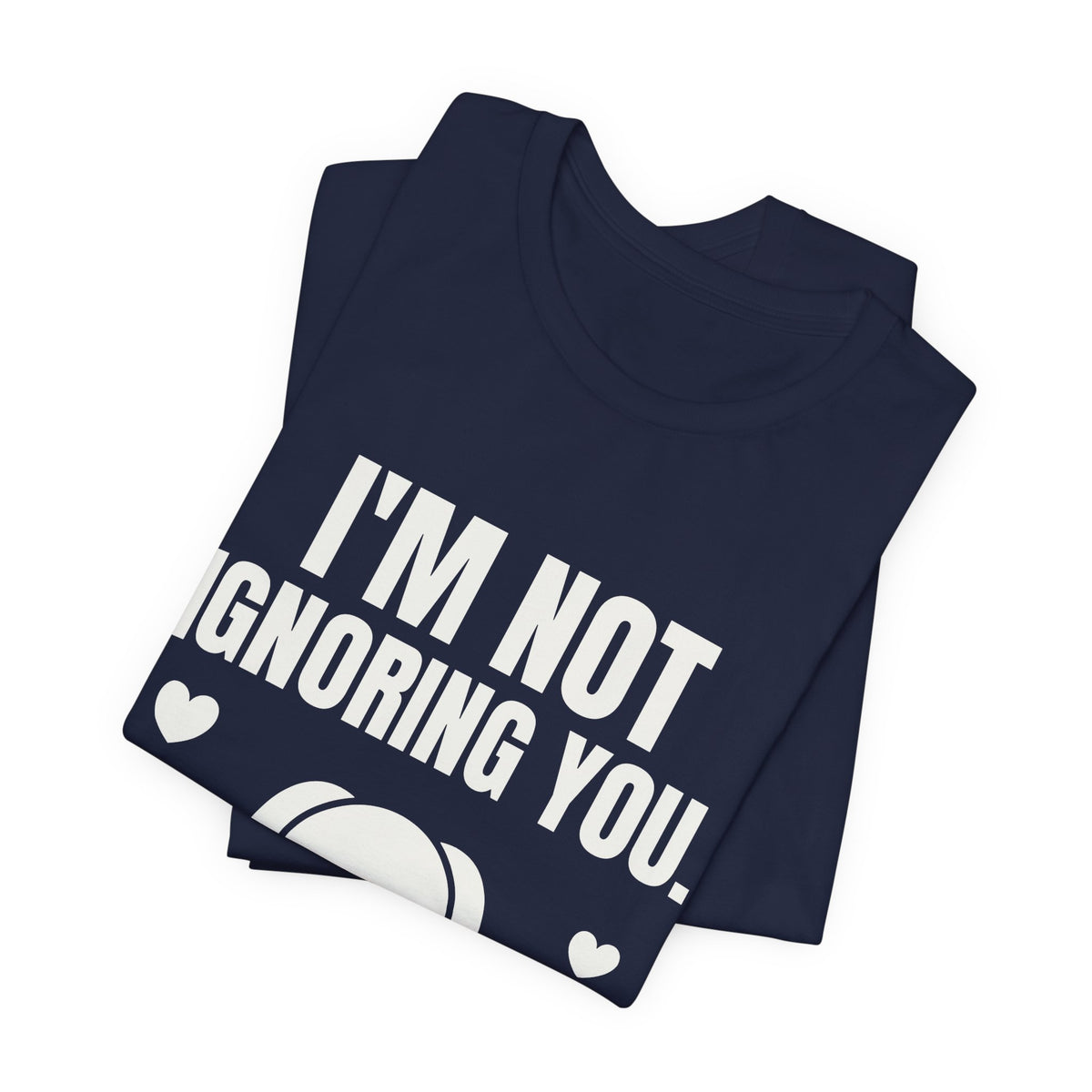 I'm Not Ignoring You. I'm Petting the Dog Tee (Dark)