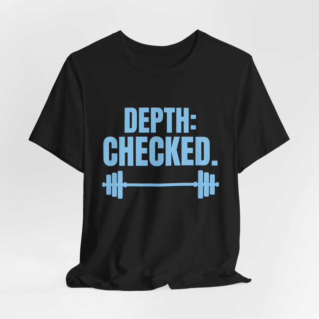 Depth: Checked Tee (Sky Blue Ink)