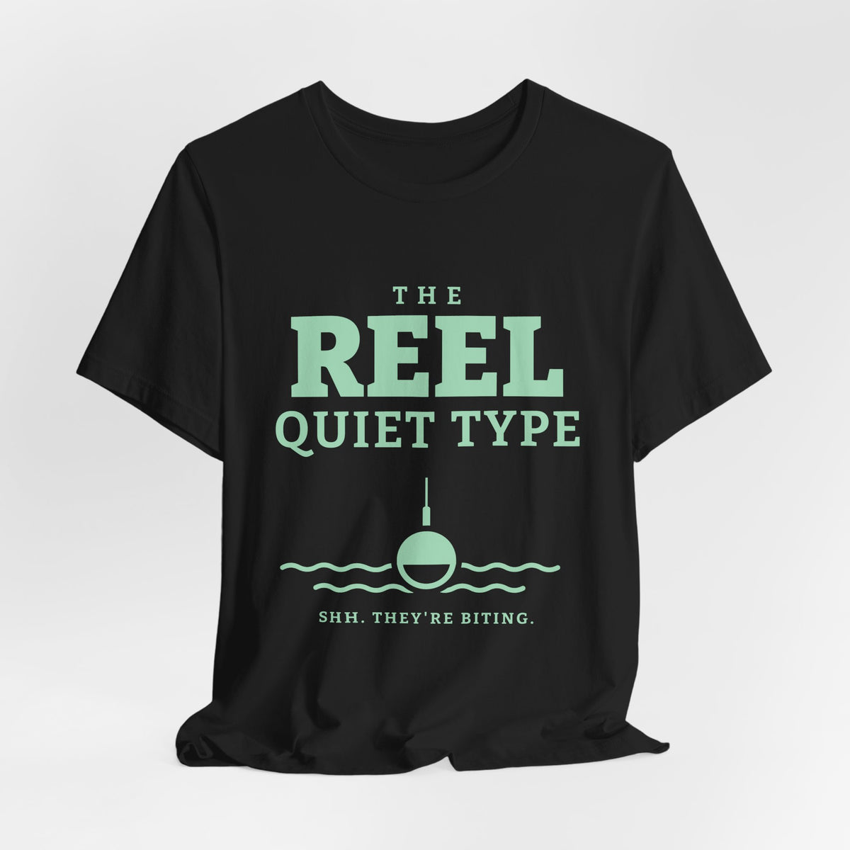 The Reel Quiet Type Tee (Mint Green Ink)