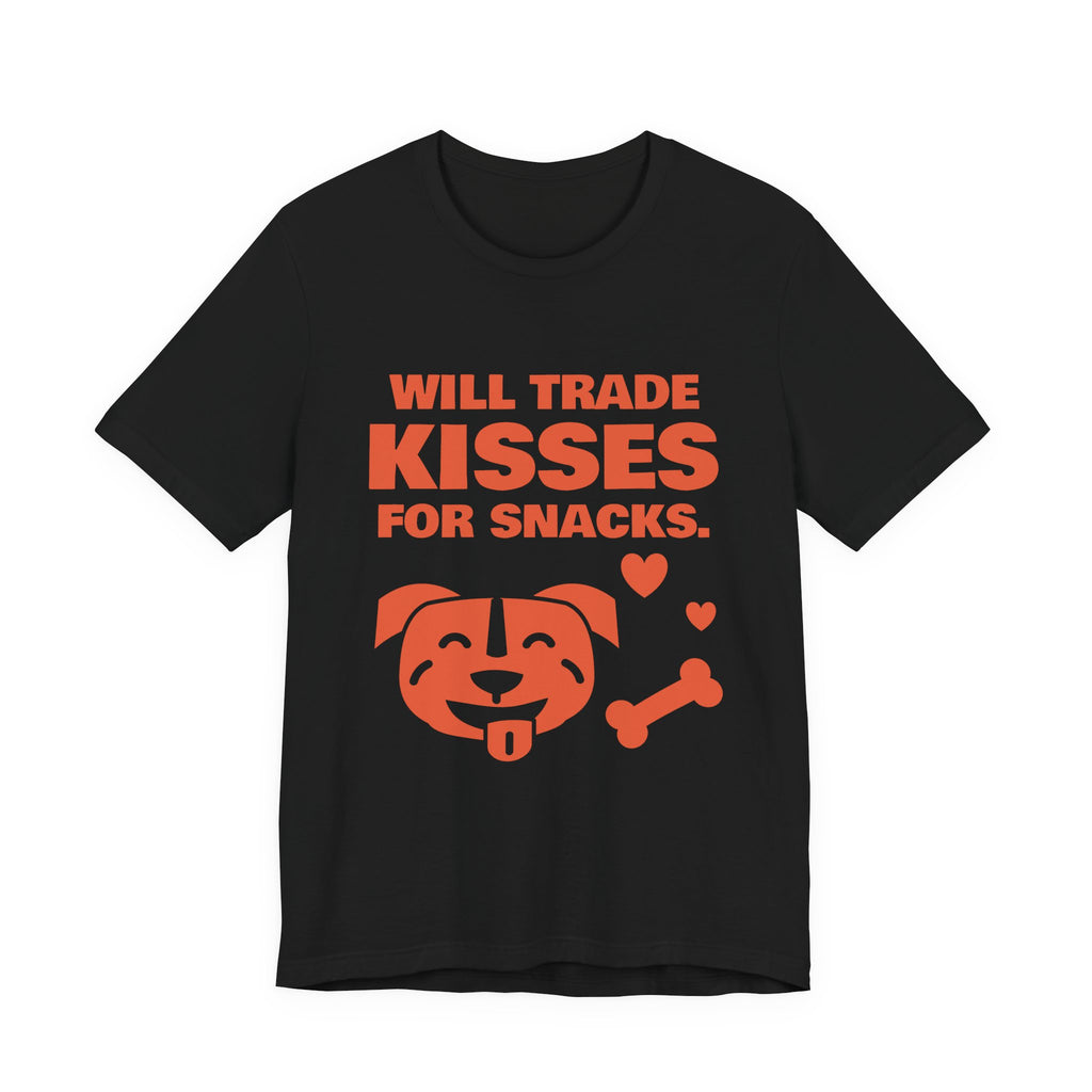 Will Trade Kisses for Snacks Tee (Orange)