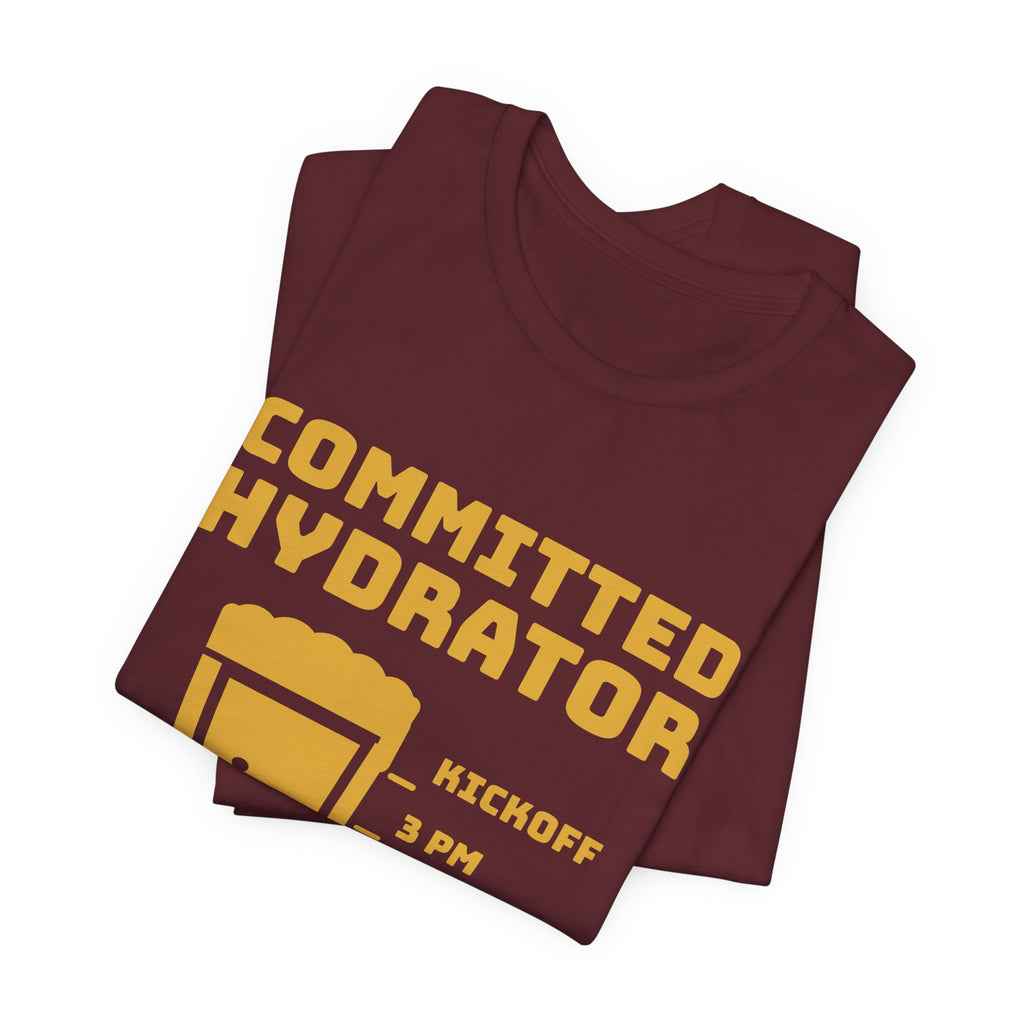 Committed Hydrator (Beer Counts) Tee (Gold Ink)