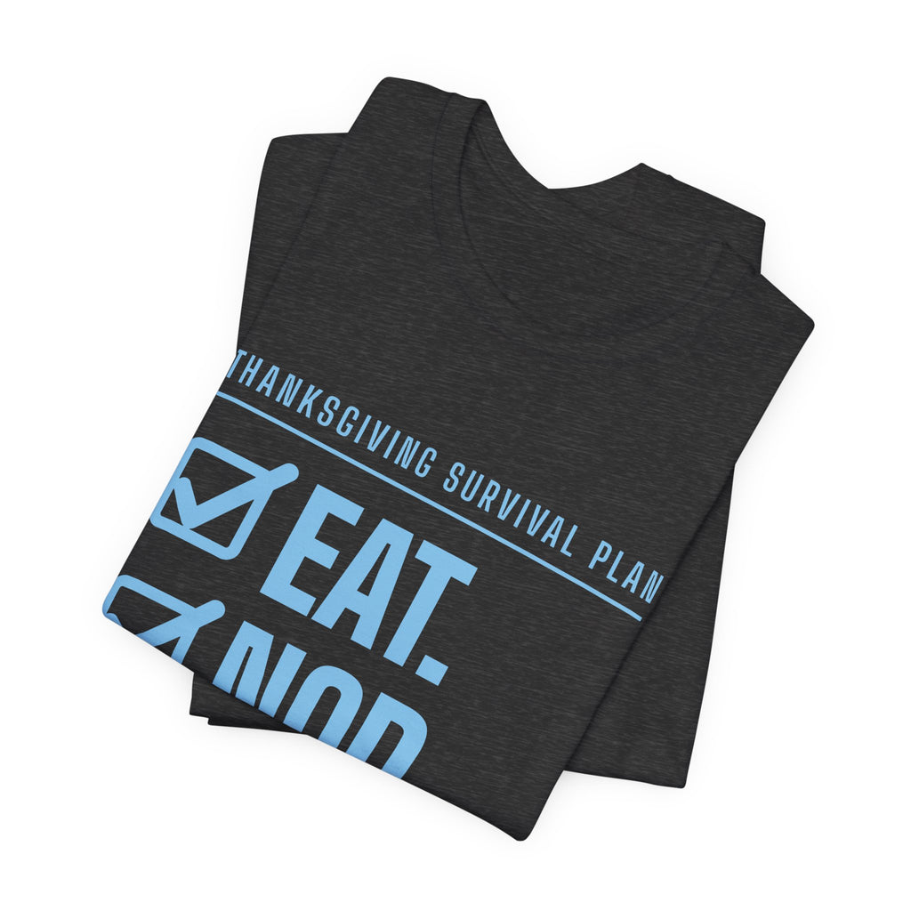 Eat. Nod. Leave. Tee (Sky Blue Ink)