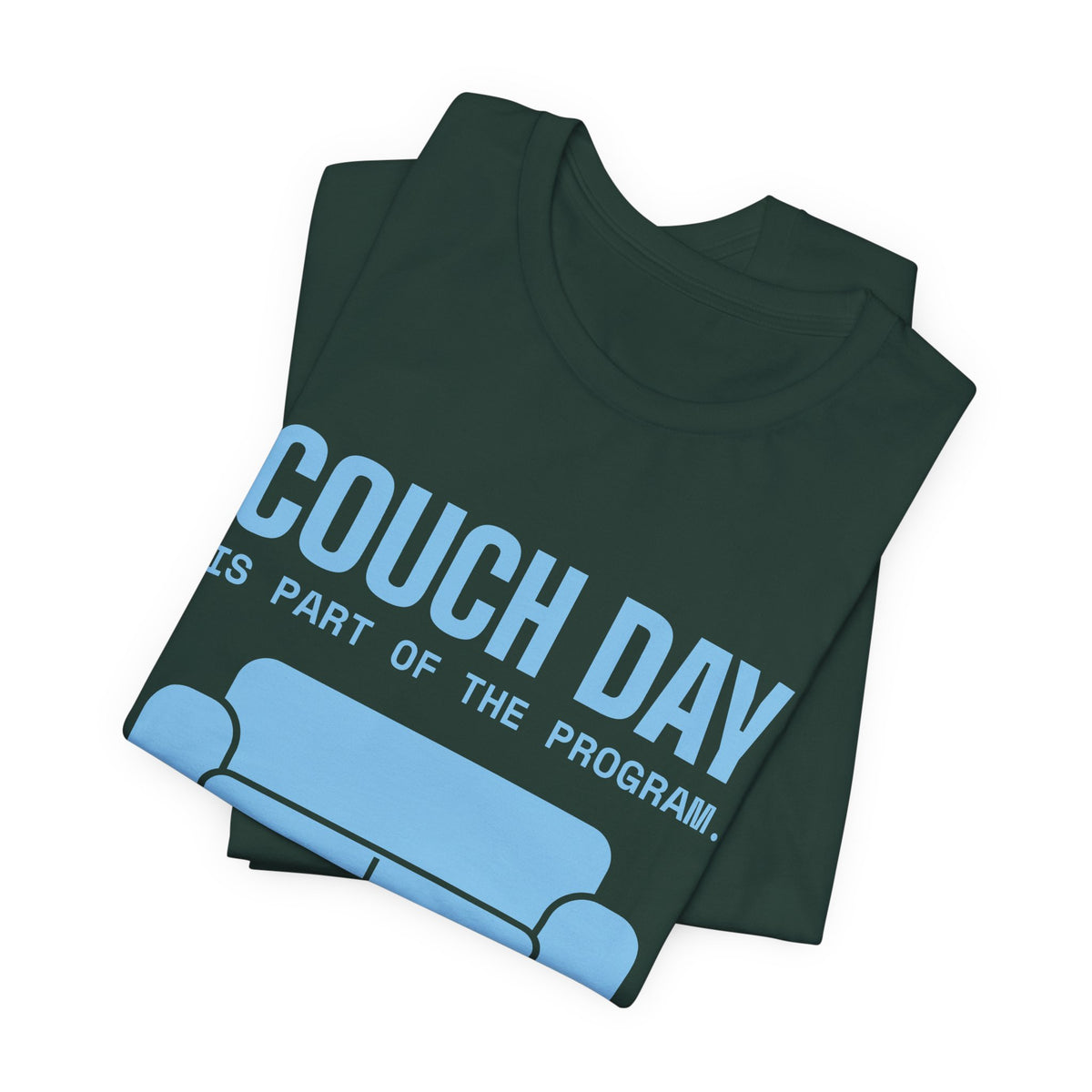 Couch Day Is Part of the Program Tee (Sky Blue Ink)