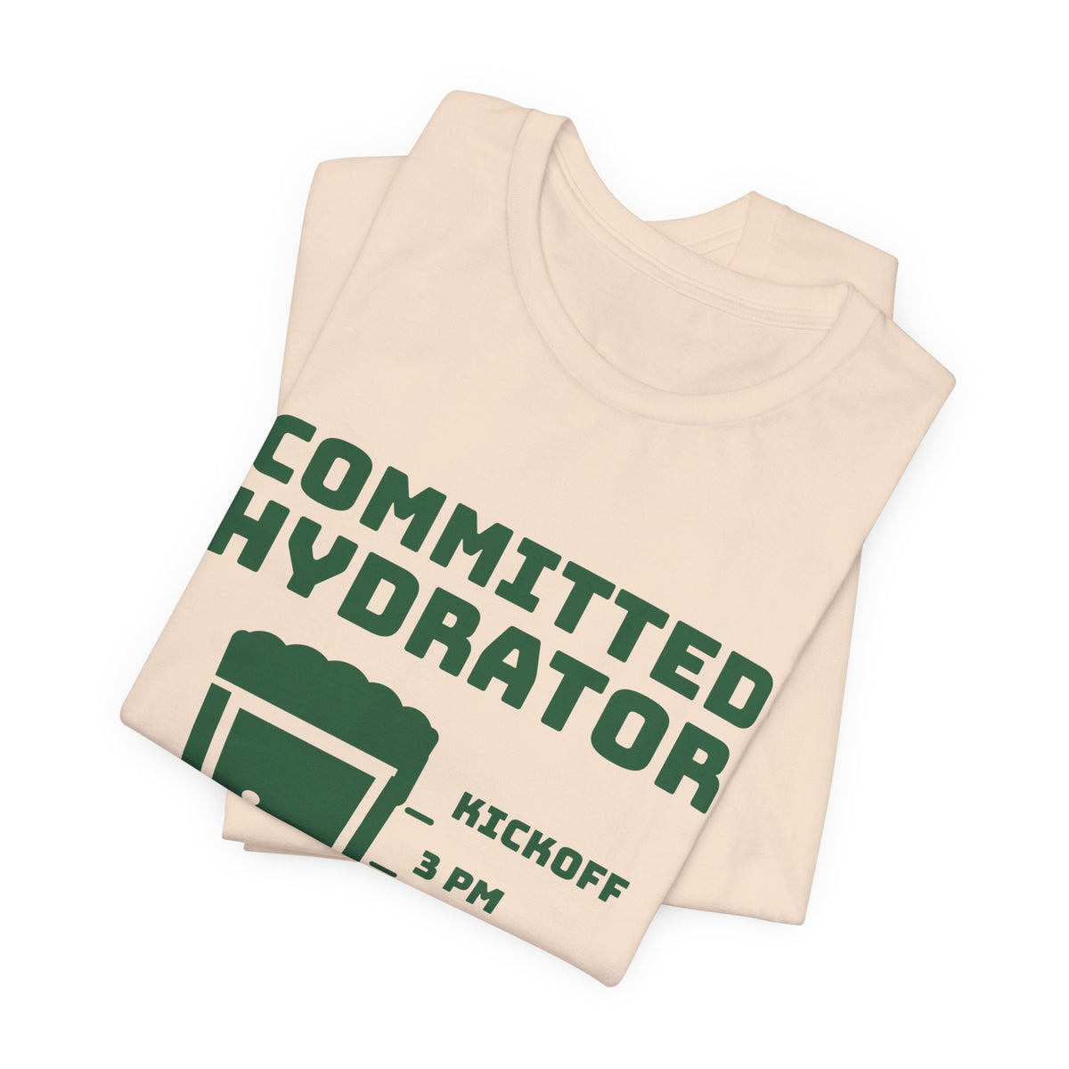 Committed Hydrator (Beer Counts) Tee (Forest Green Ink)