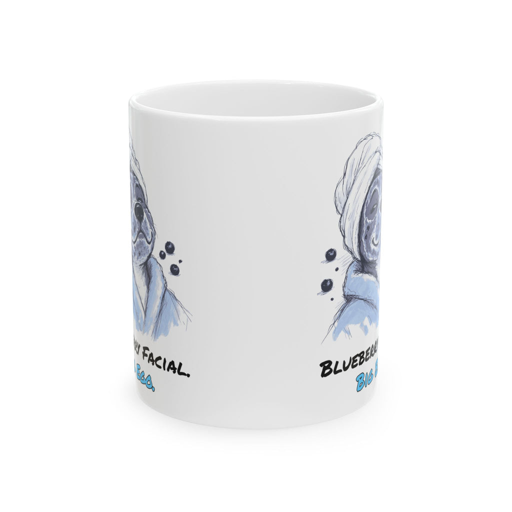 Blueberry Facial. Big Ego. Mug