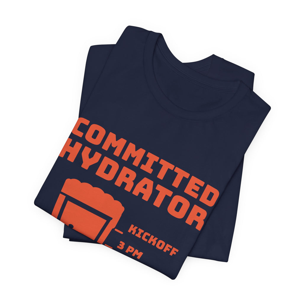 Committed Hydrator (Beer Counts) Tee (Orange Ink)