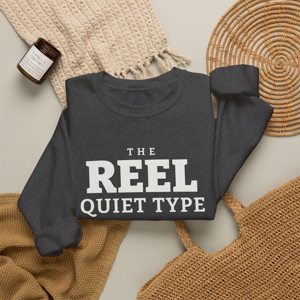 The Reel Quiet Type Crewneck Sweatshirt (Dark)