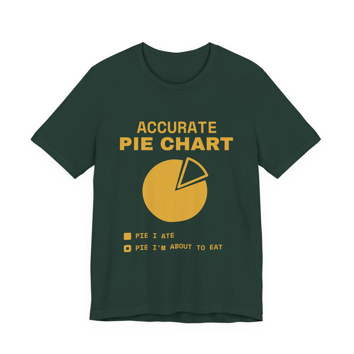 Accurate Pie Chart Tee (Gold)