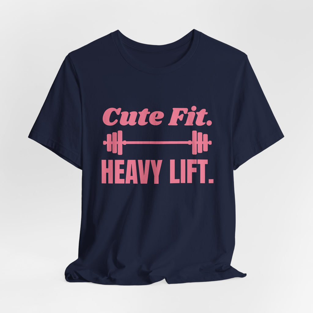 Cute Fit. Heavy Lift Tee (Rose Pink)