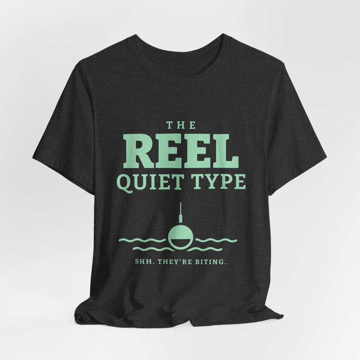 The Reel Quiet Type Tee (Mint Green Ink)