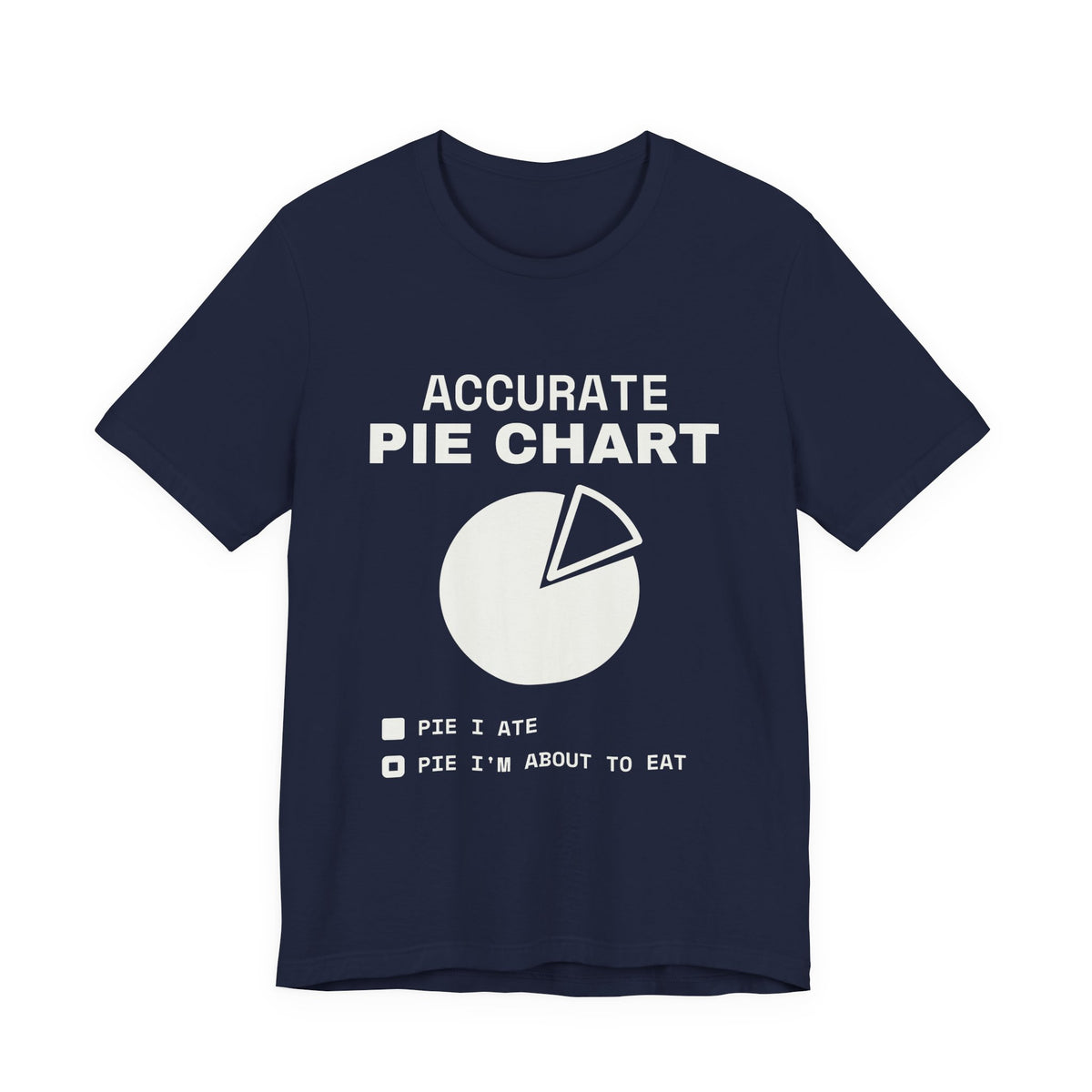 Accurate Pie Chart Tee (Dark)