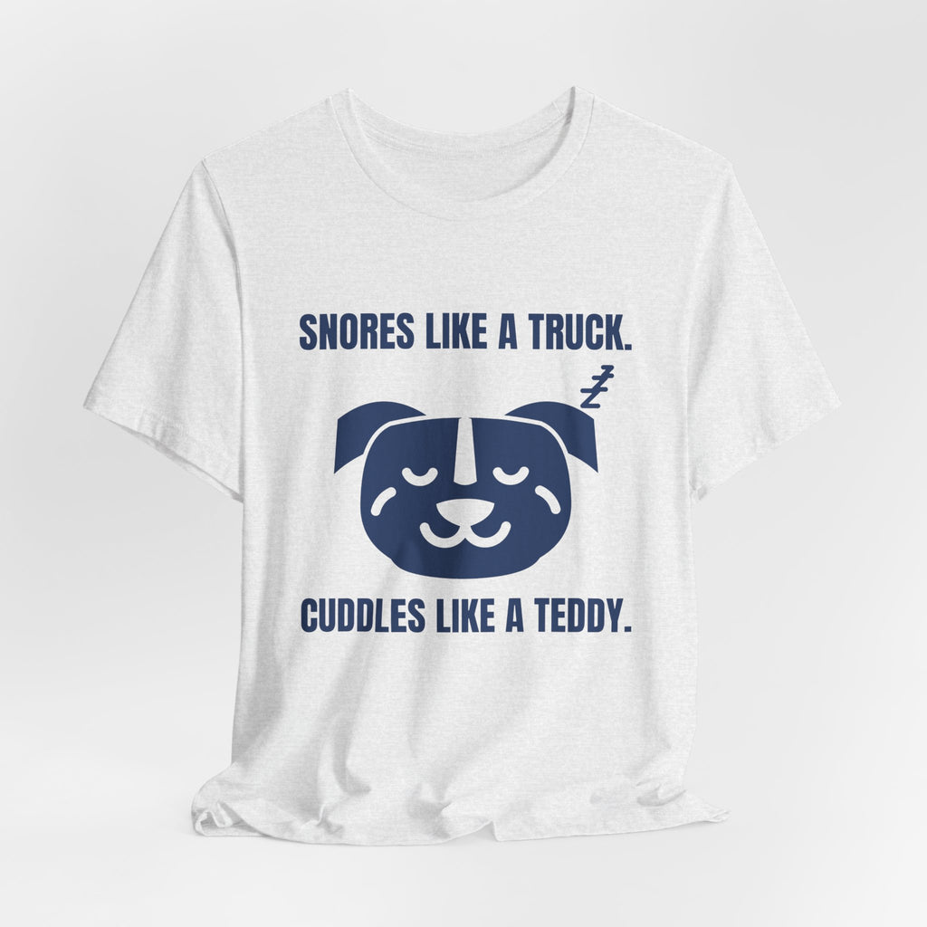Snores Like a Truck Tee (Navy Blue Ink)