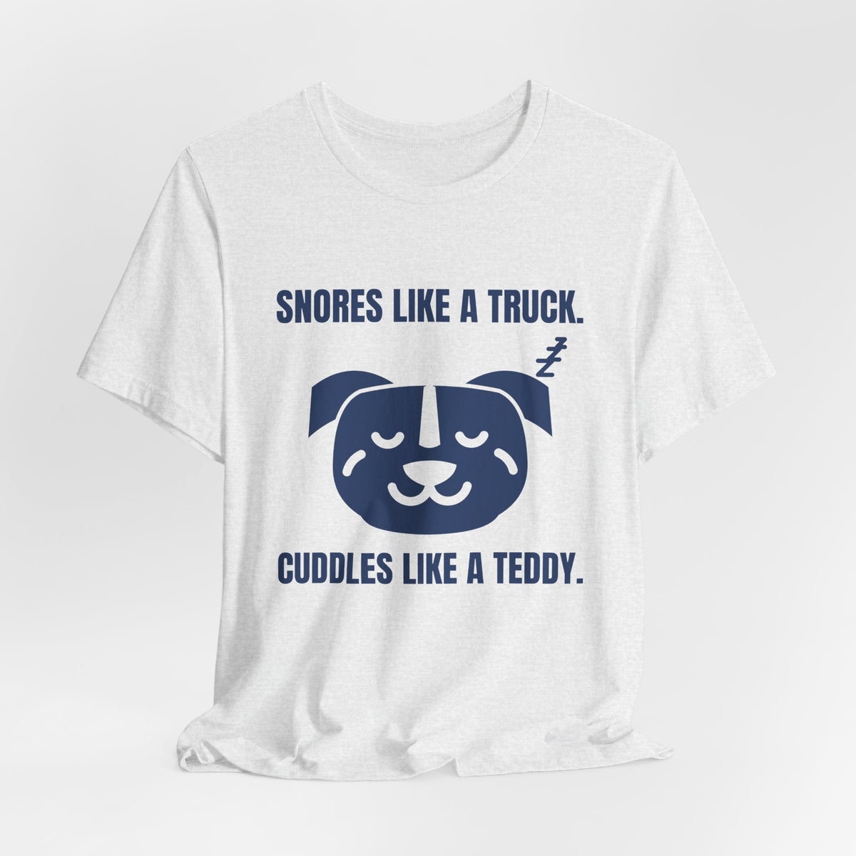 Snores Like a Truck Tee (Navy Blue Ink)