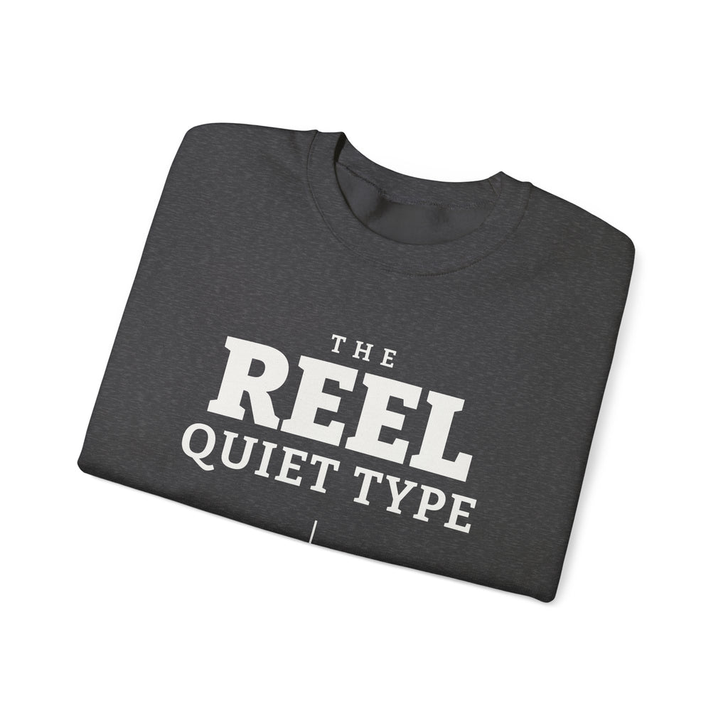The Reel Quiet Type Crewneck Sweatshirt (Dark)