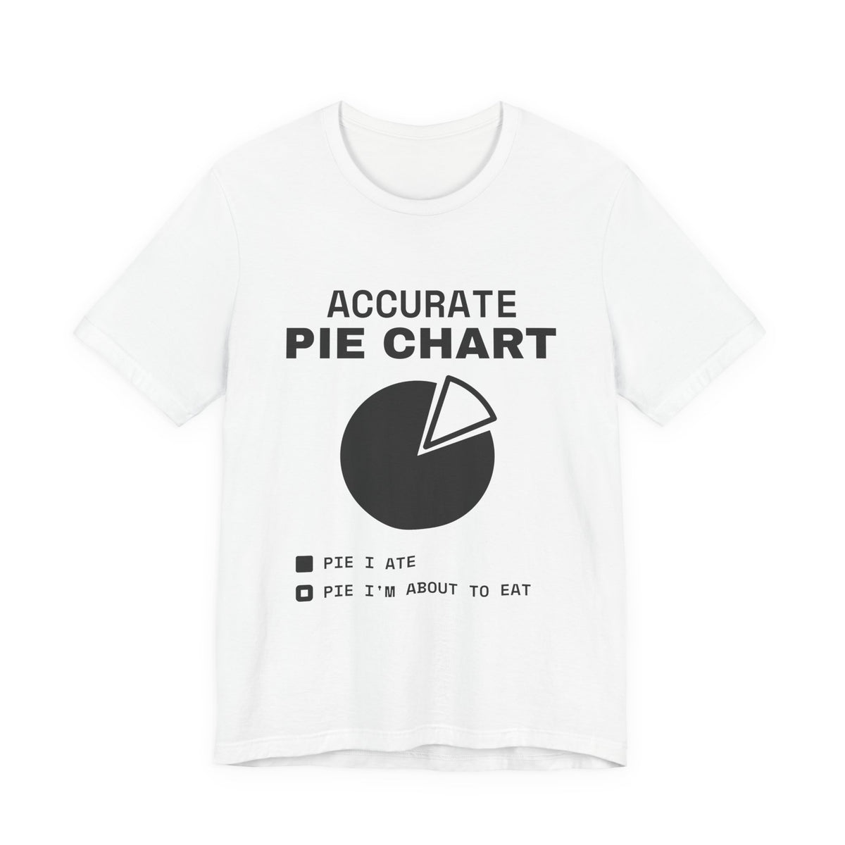 Accurate Pie Chart Tee (Light)