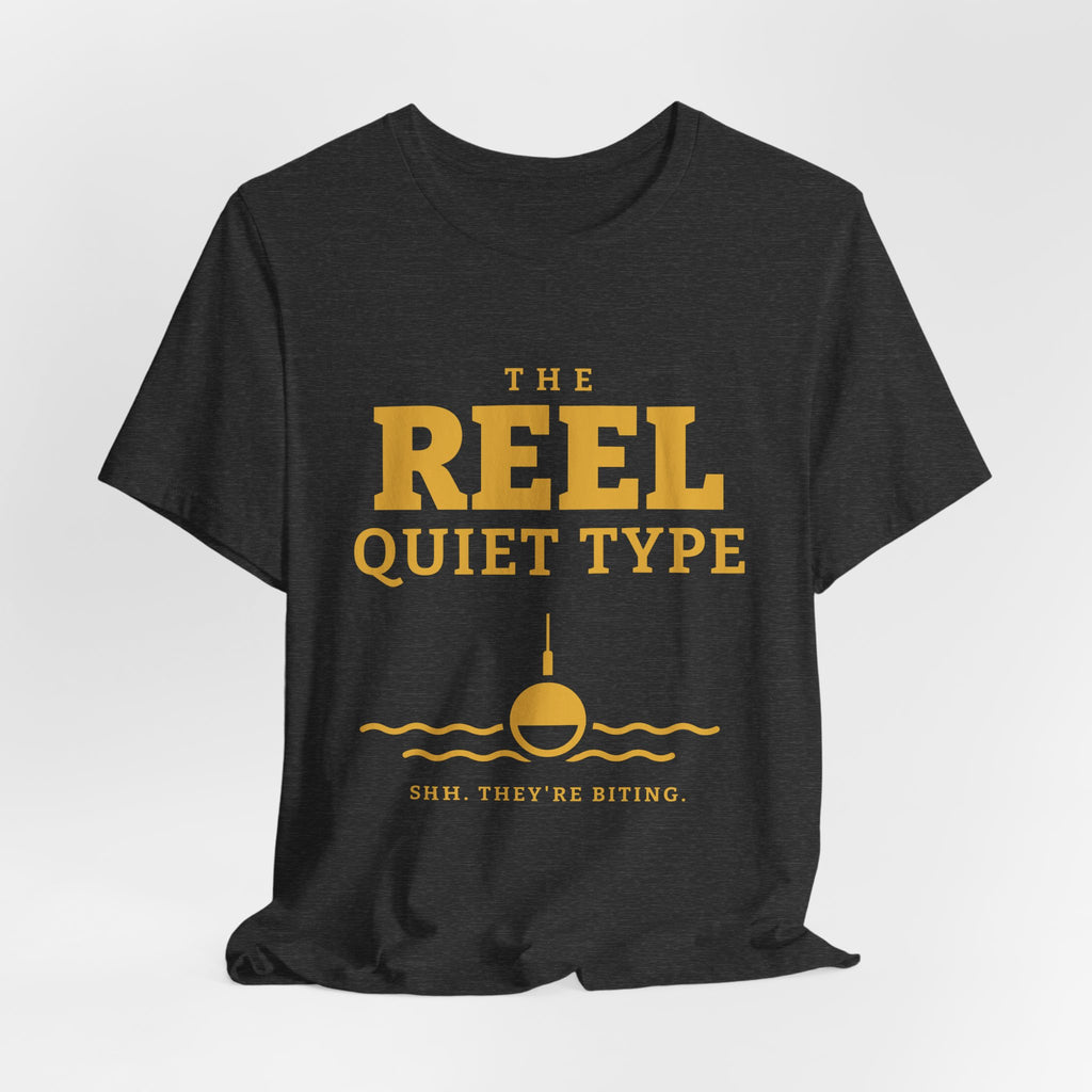The Reel Quiet Type Tee (Gold Ink)