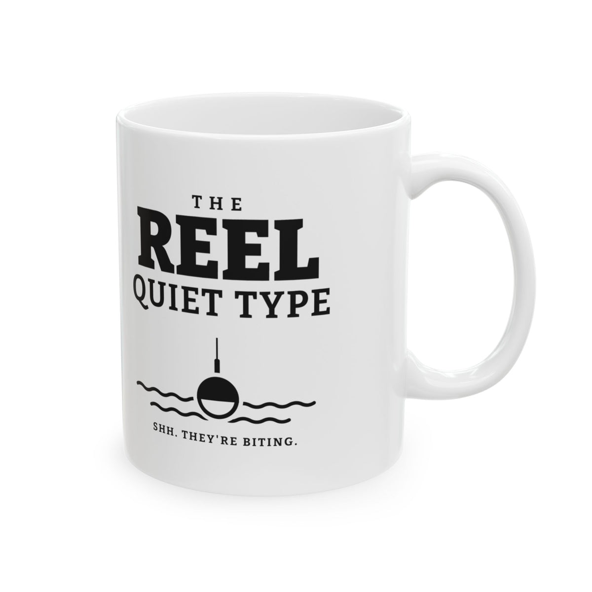 The Reel Quiet Type Mug