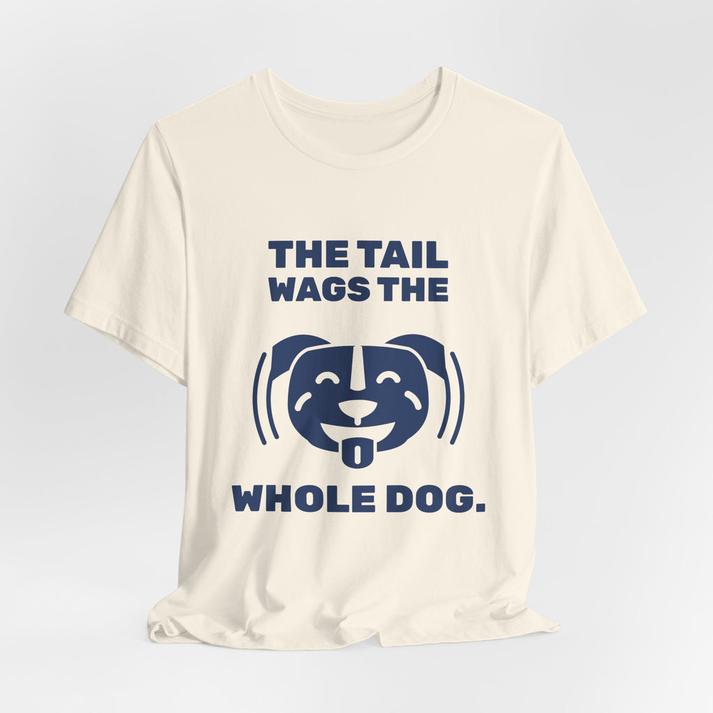 The Tail Wags the Whole Dog Tee (Navy Blue Ink)
