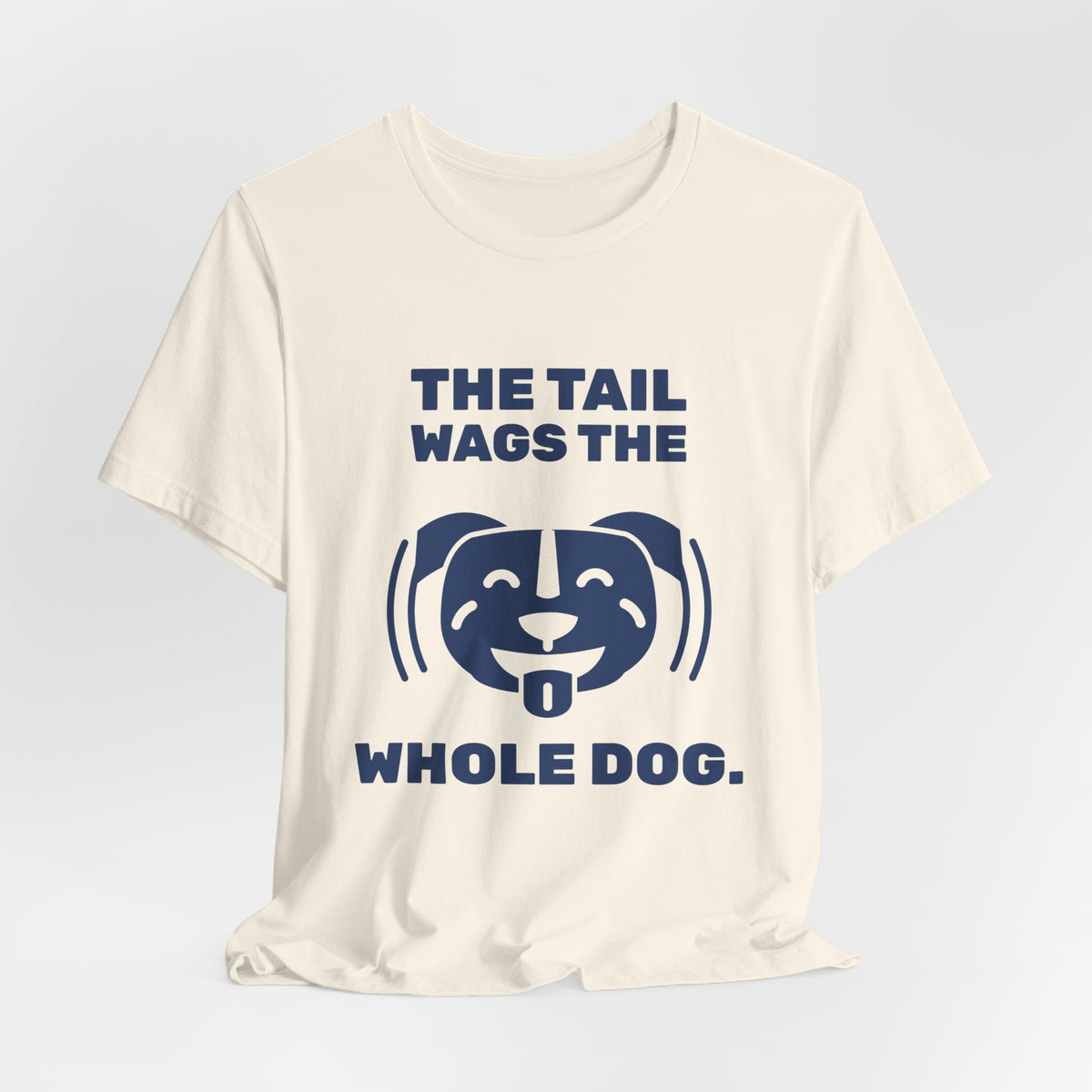 The Tail Wags the Whole Dog Tee (Navy Blue Ink)