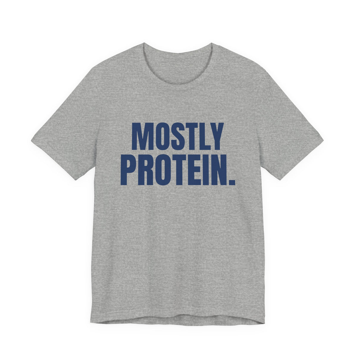 Mostly Protein Tee (Navy Blue Ink)