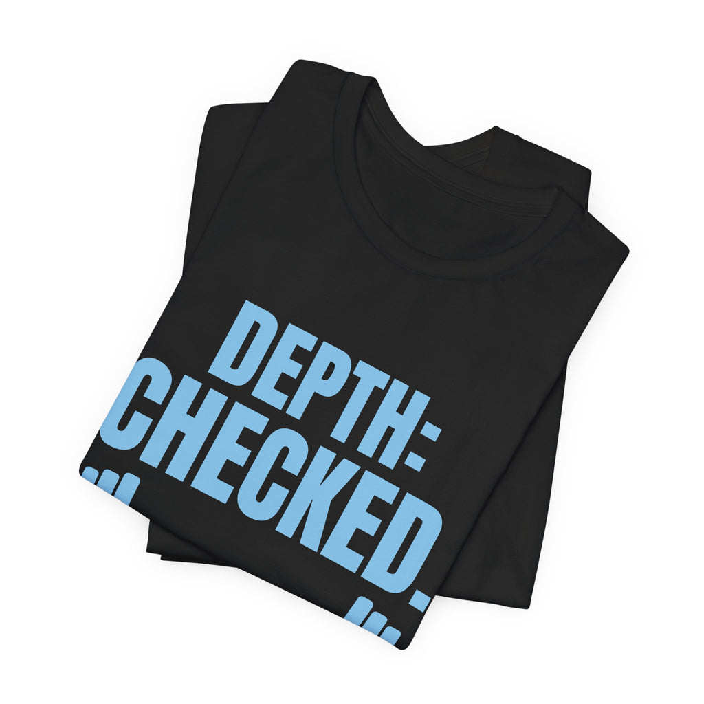 Depth: Checked Tee (Sky Blue Ink)
