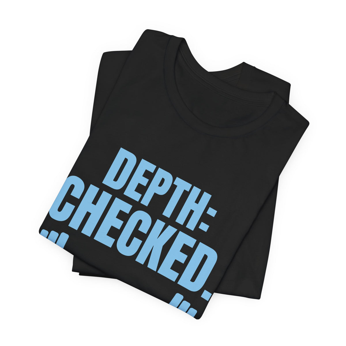 Depth: Checked Tee (Sky Blue Ink)