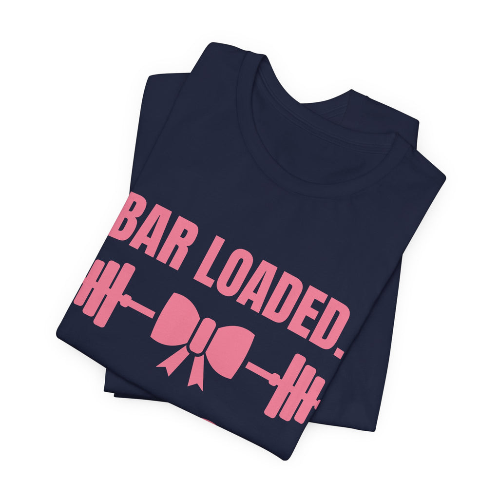 Bar Loaded. Bow On Tee (Rose Pink)