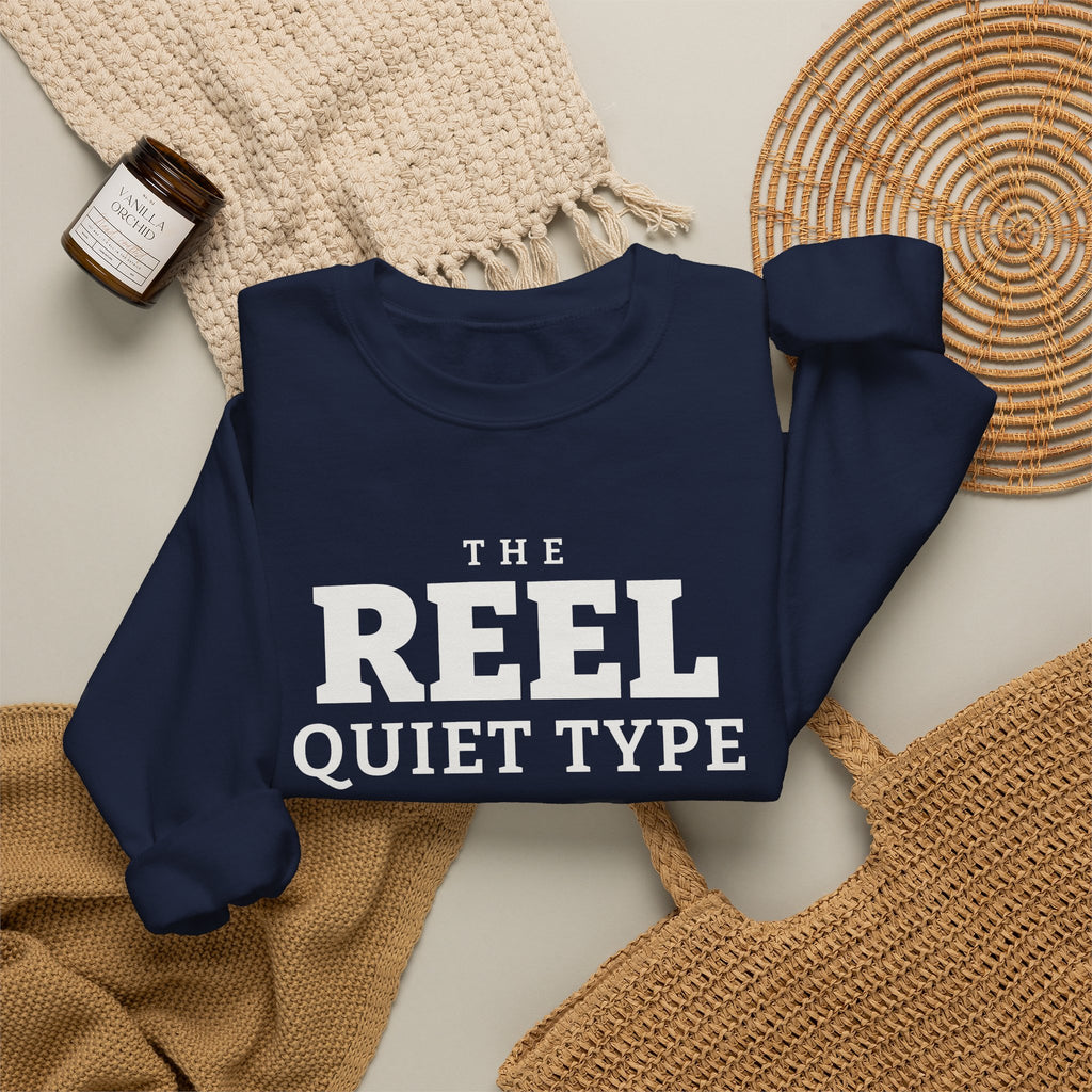 The Reel Quiet Type Crewneck Sweatshirt (Dark)