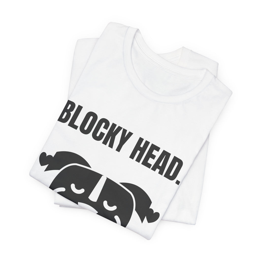 Blocky Head. Squishy Heart Tee (Light)
