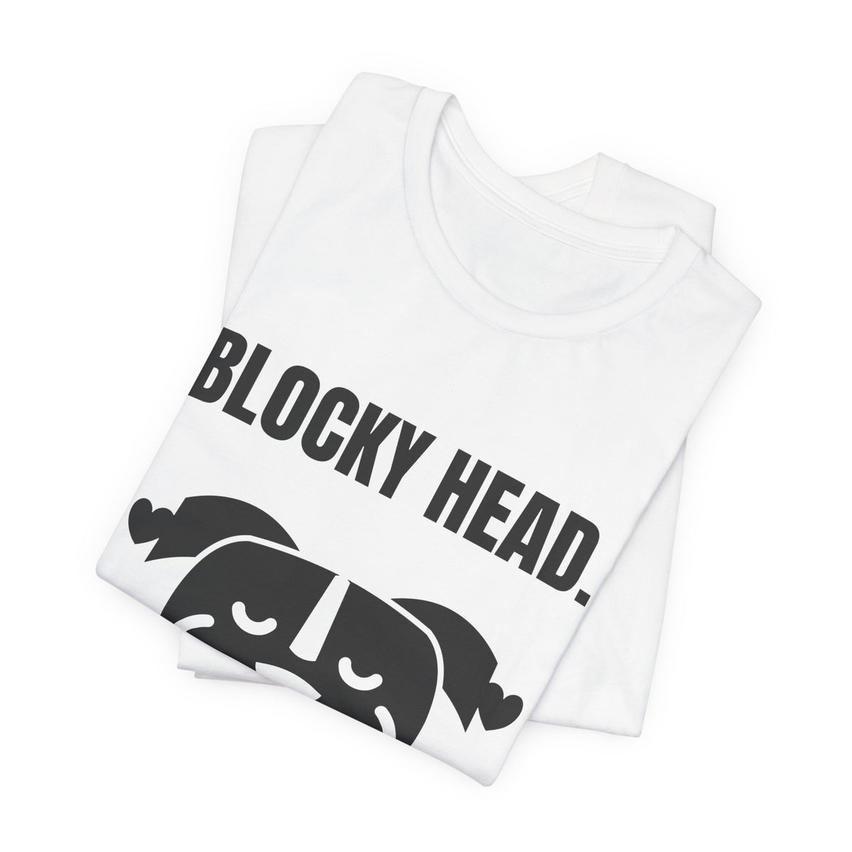 Blocky Head. Squishy Heart Tee (Light)