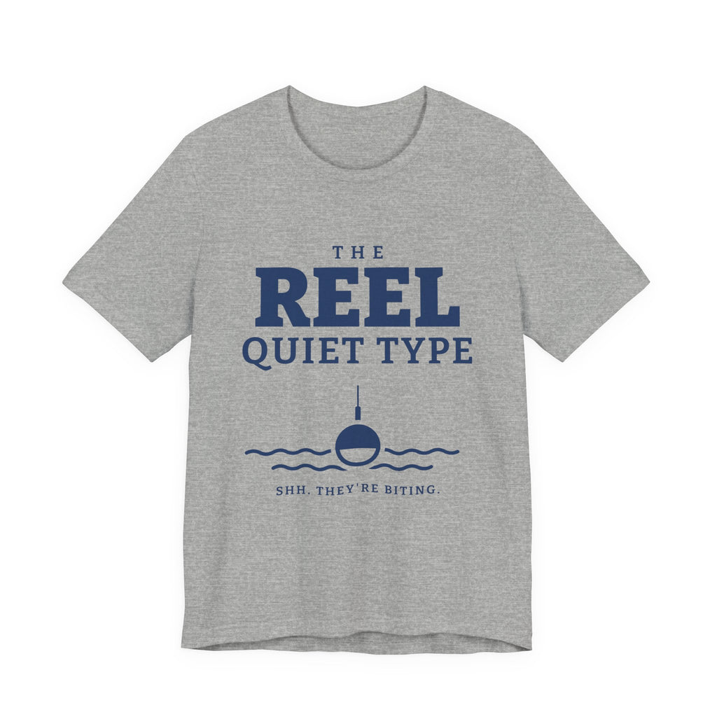 The Reel Quiet Type Tee (Navy Blue Ink)
