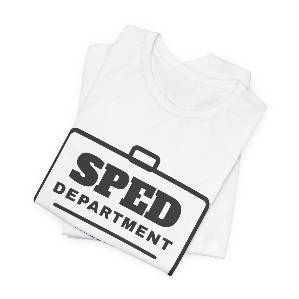 SPED Department: Powered by Coffee & Data Tee (Light)