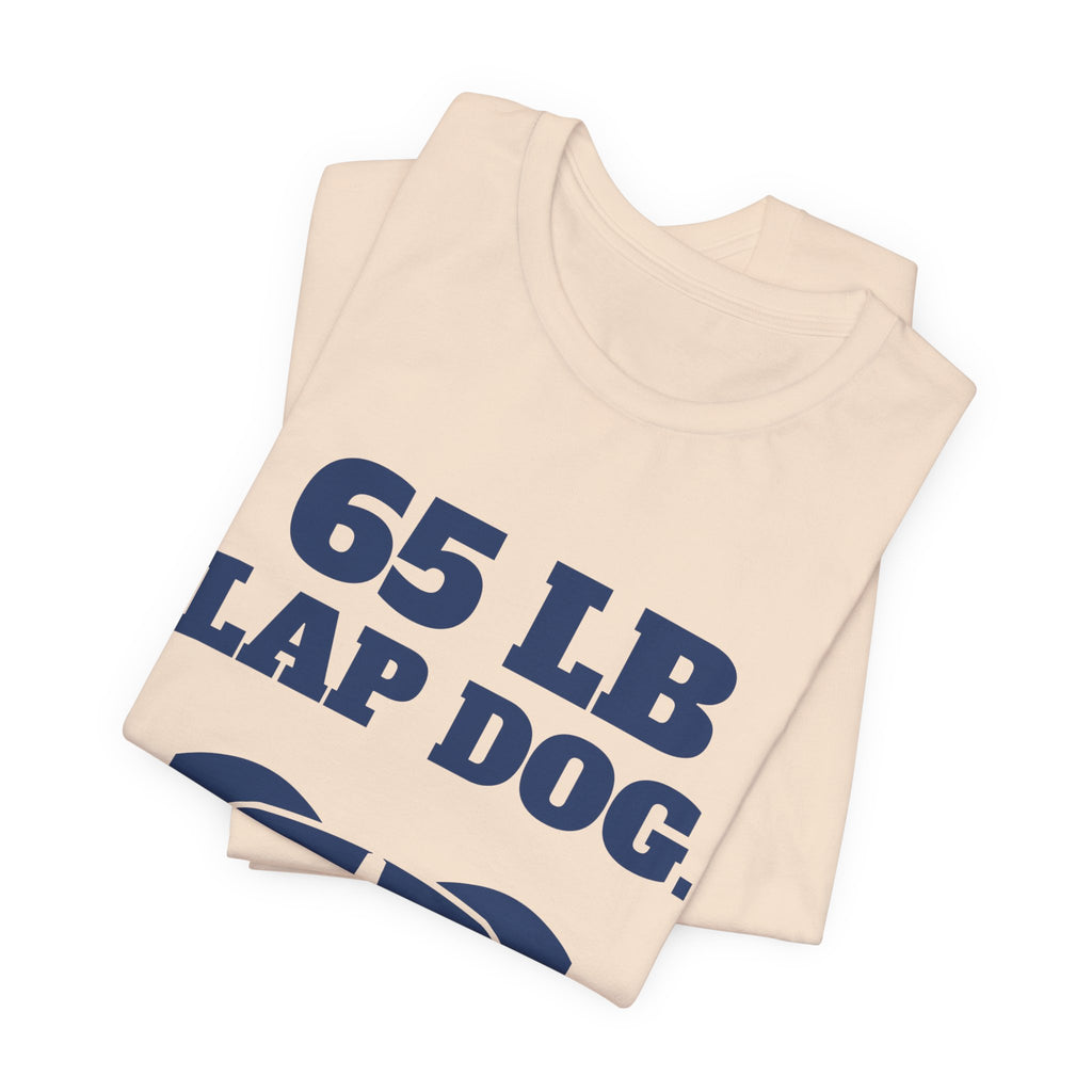 65 lb Lap Dog Tee (Navy Blue Ink)