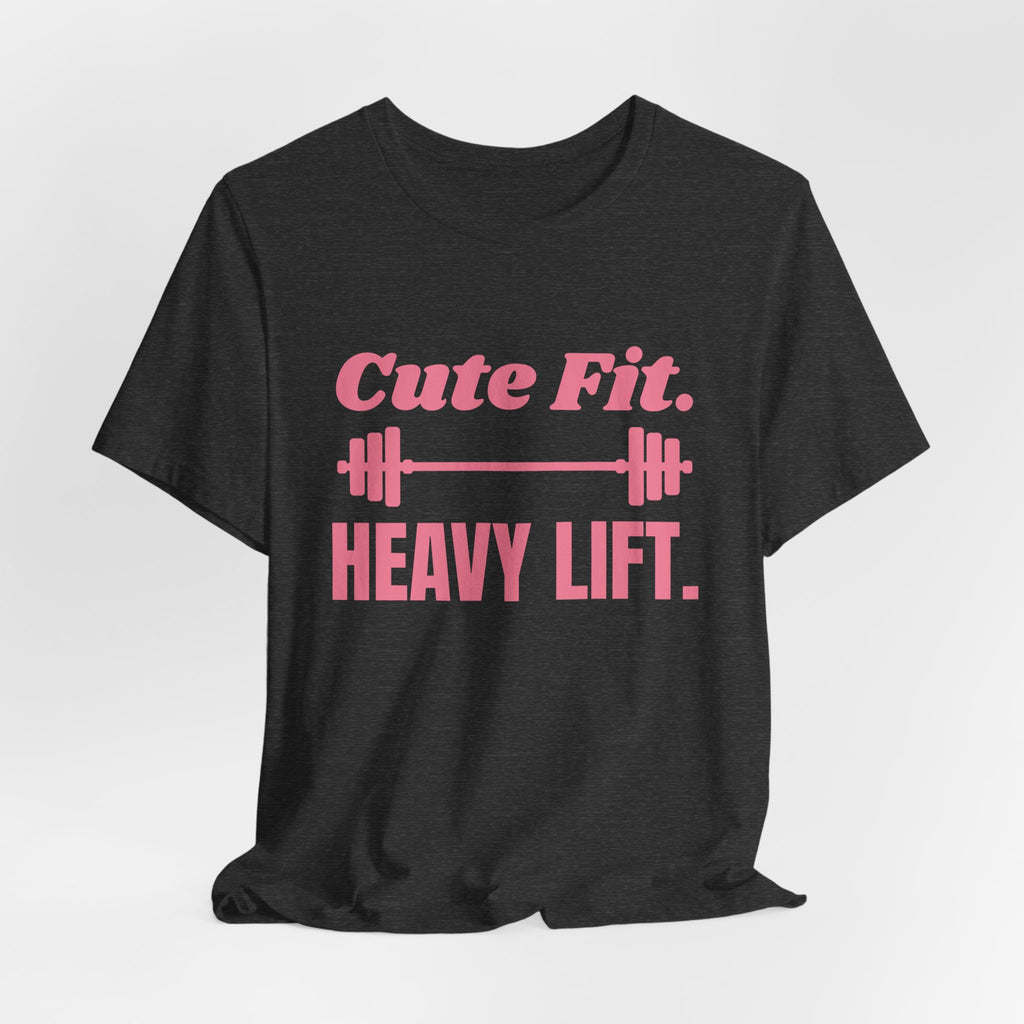 Cute Fit. Heavy Lift Tee (Rose Pink)