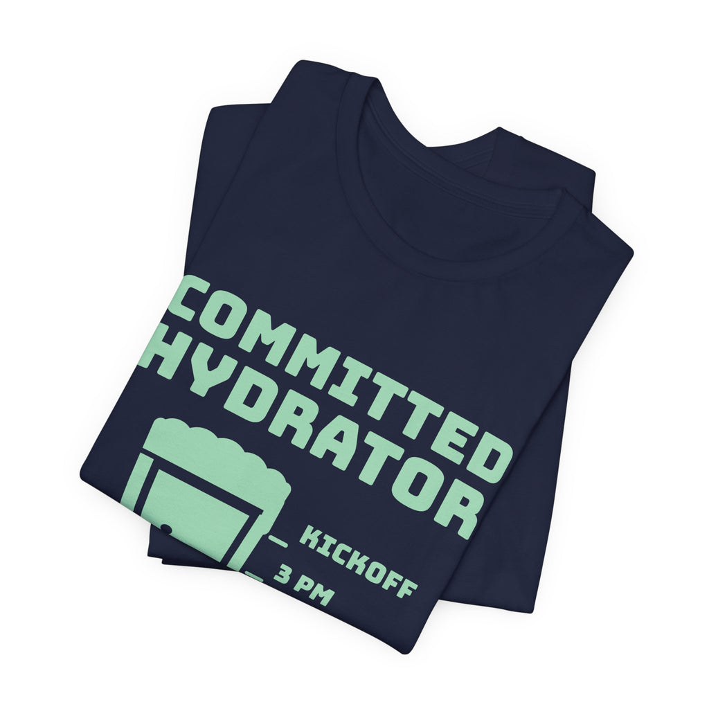 Committed Hydrator (Beer Counts) Tee (Mint Green Ink)