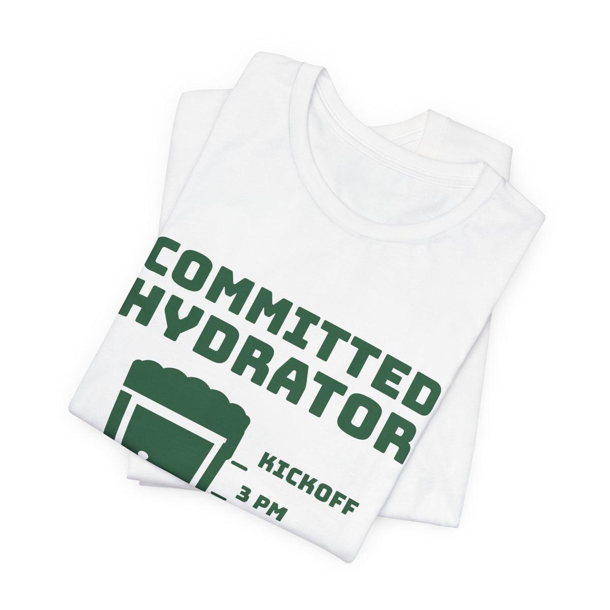 Committed Hydrator (Beer Counts) Tee (Forest Green Ink)