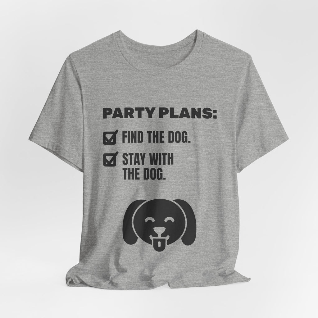 Party Plans: Find the Dog Tee (Light)