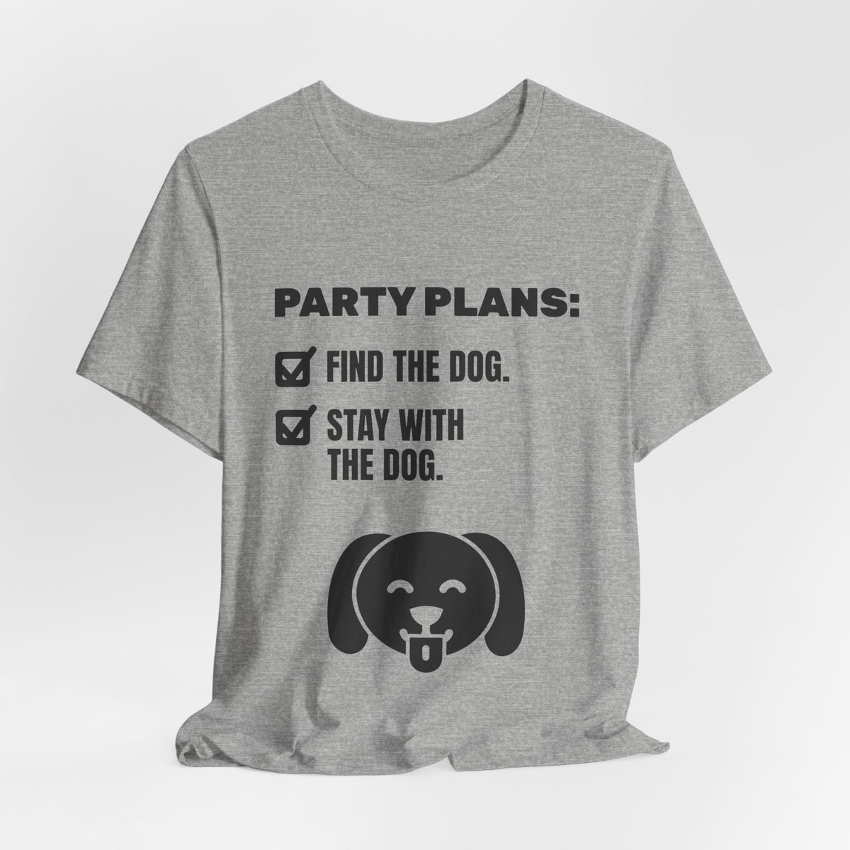 Party Plans: Find the Dog Tee (Light)