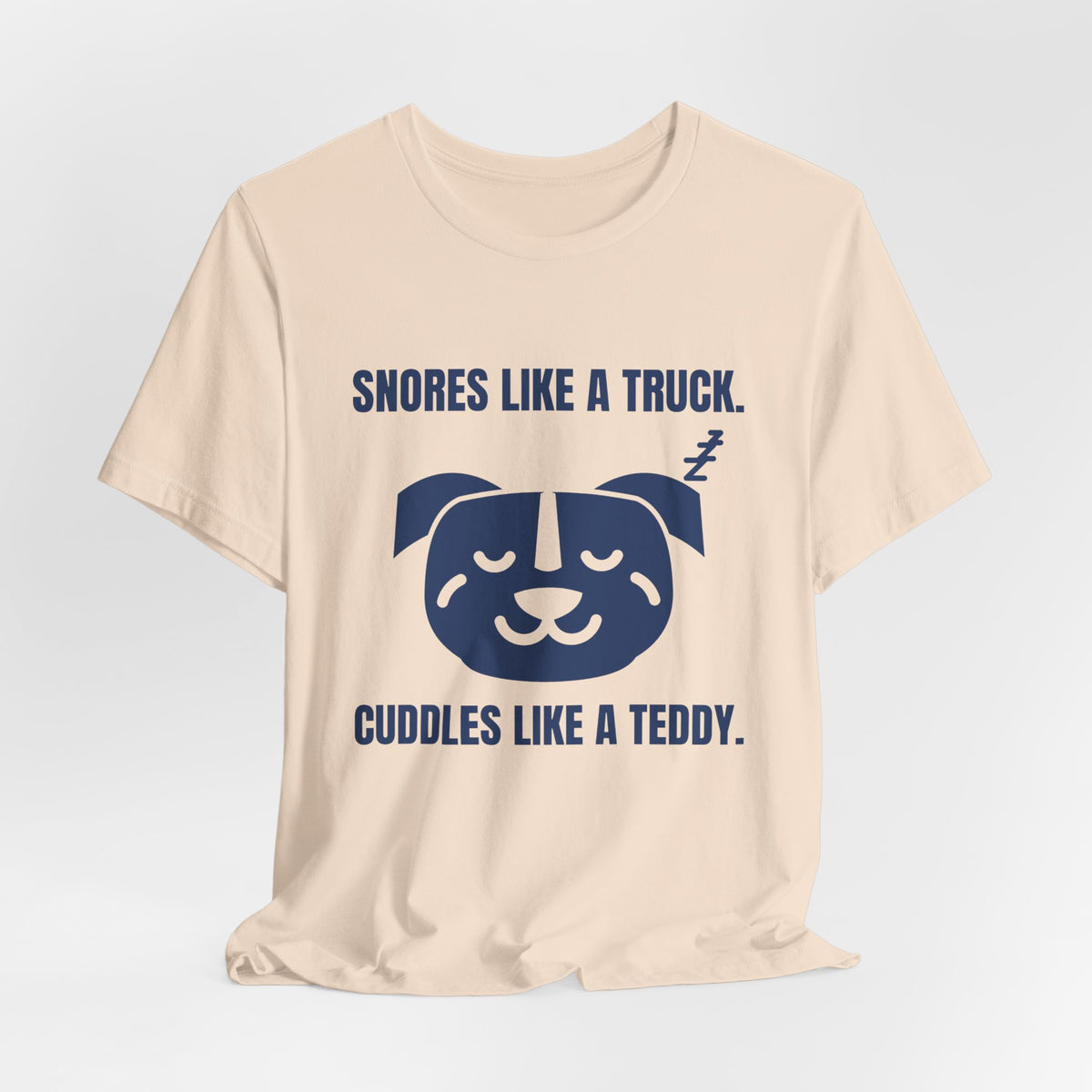 Snores Like a Truck Tee (Navy Blue Ink)