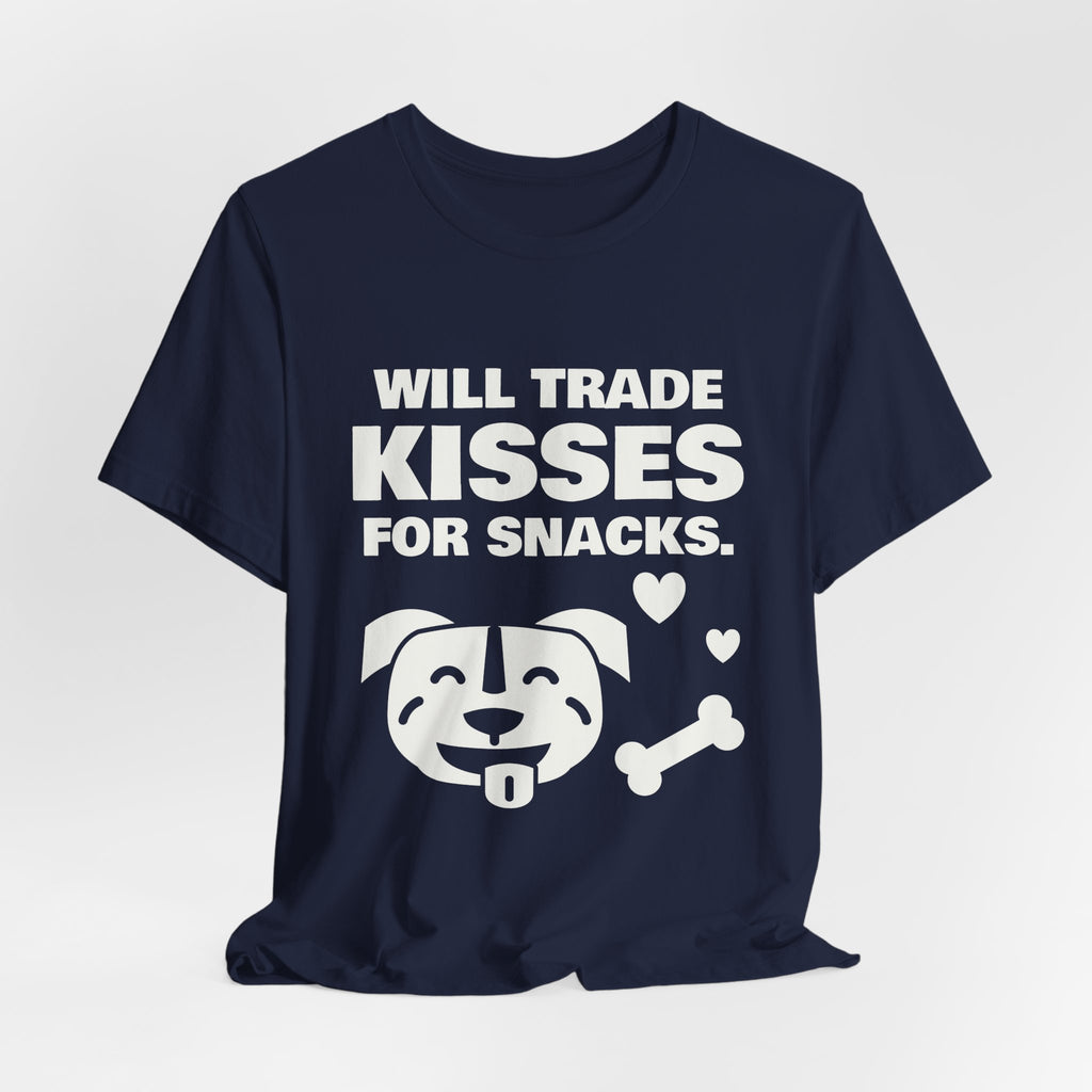 Will Trade Kisses for Snacks Tee (Dark)