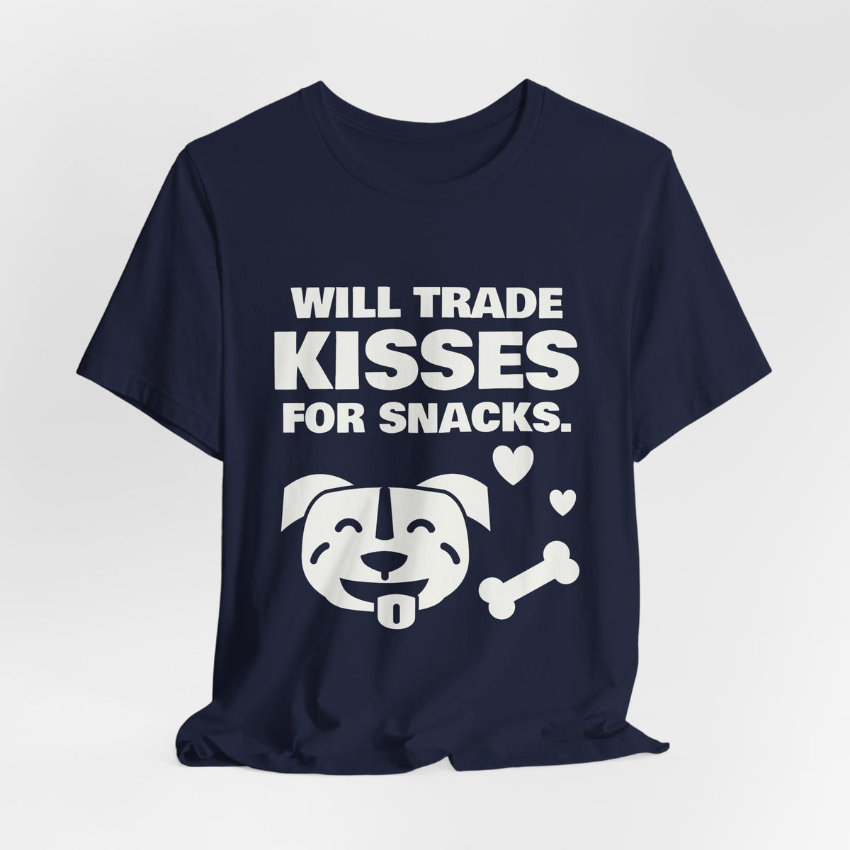 Will Trade Kisses for Snacks Tee (Dark)